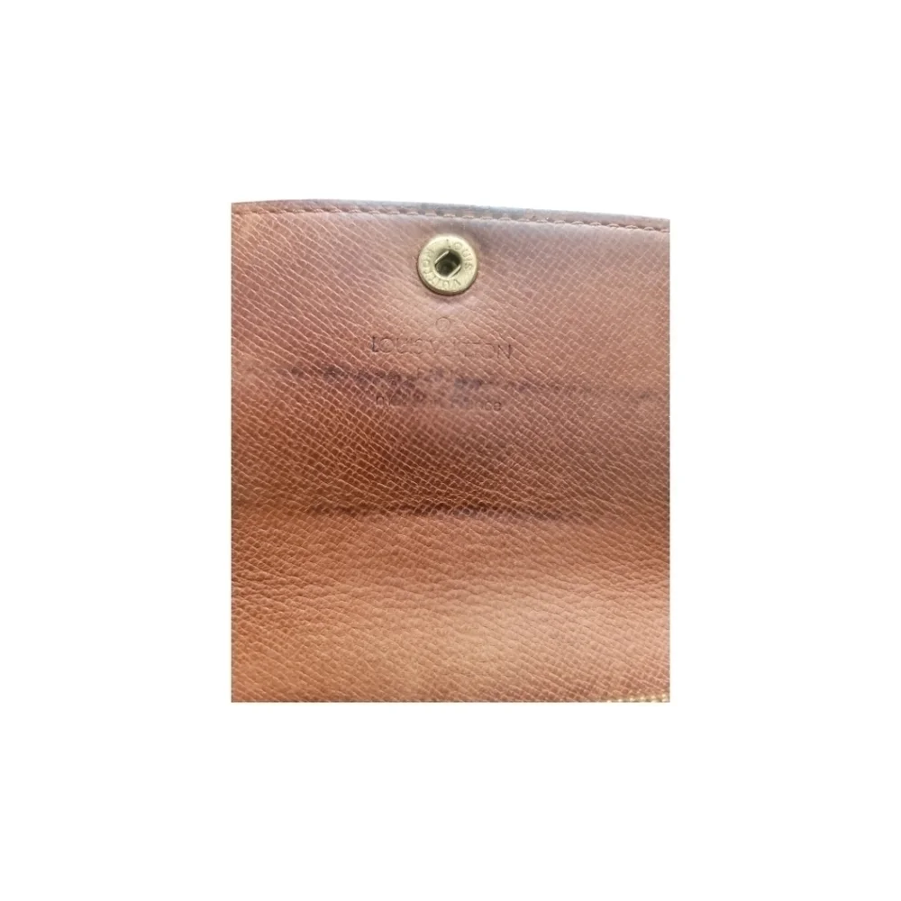 Louis Vuitton Authentic Monogram Brown Credit Card Wallet
